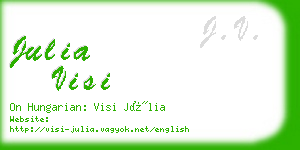 julia visi business card